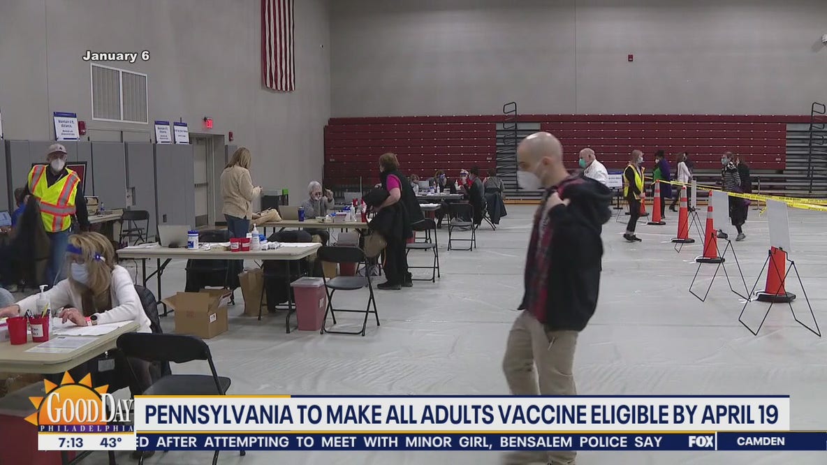 Southeastern Pennsylvania counties continue vaccine push with all adults becoming eligible April 19